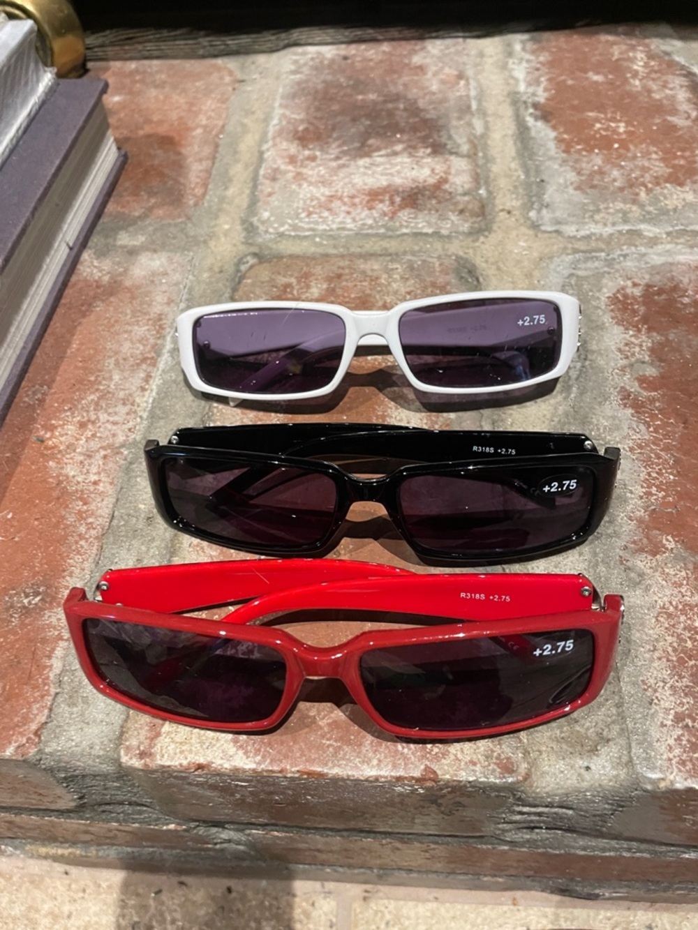 2.75 readers sun glasses 3 pair